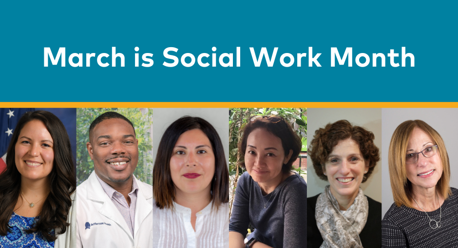 Six social workers for social work month
