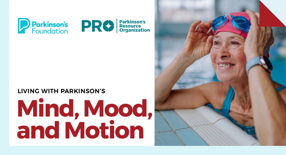 Woman smiling at the edge of a swimming pool while adjusting her goggles.
