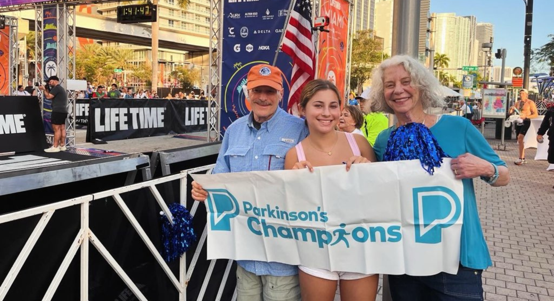 Participants at a Miami marathon
