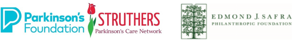 Parkinson's Foundation, Struthers and Edmond J. Safra Logos