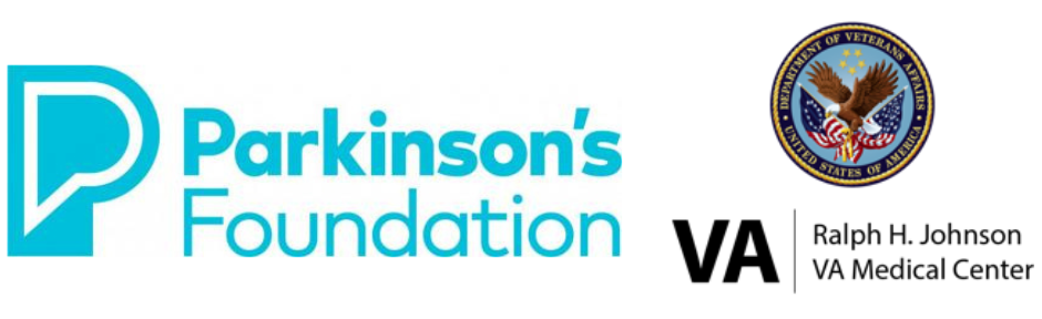 Parkinson's Foundation and Ralph H. Johnson VA Medical Center logos