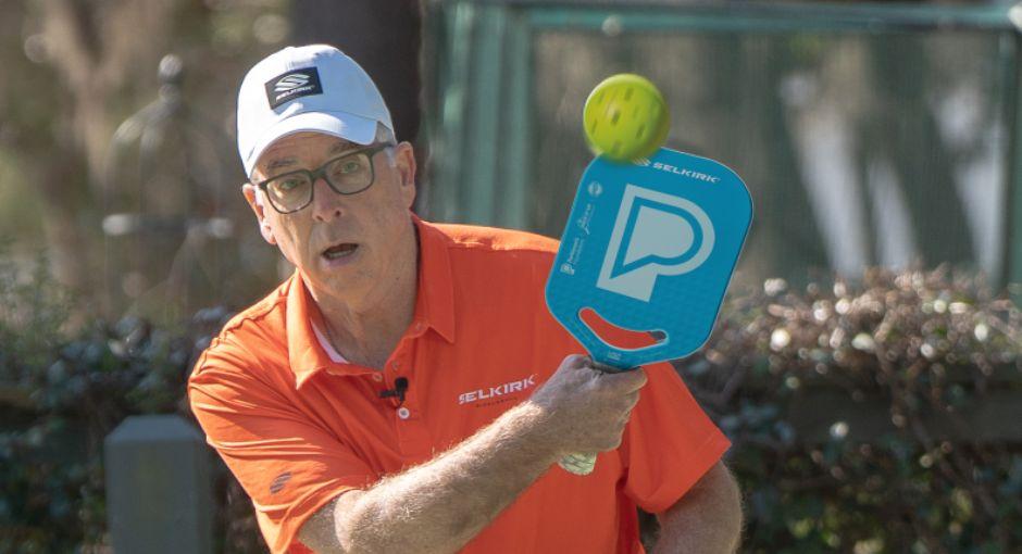 Scott Rider playing pickleball