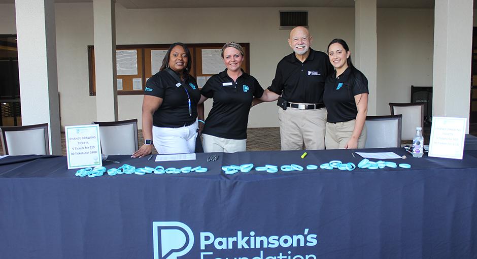 Parkinson's Foundation staff and volunteers at an event booth