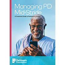 book cover managing pd mid stride