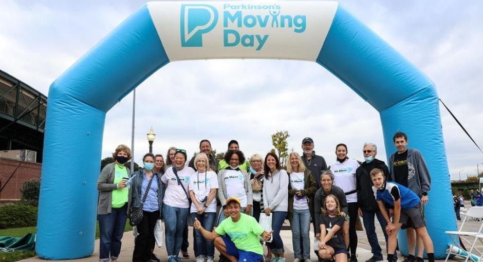 Global Care Network staff at the Moving Day walk starting line