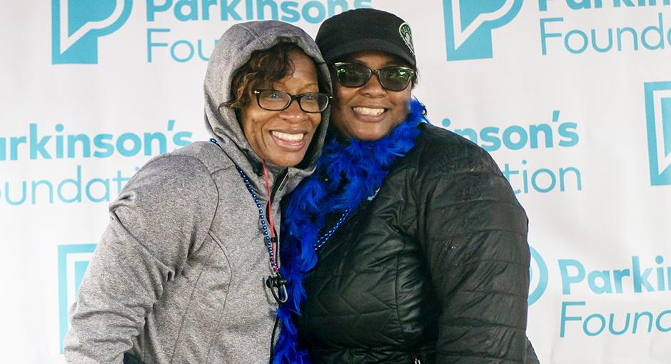 Two women smiling at Moving Day