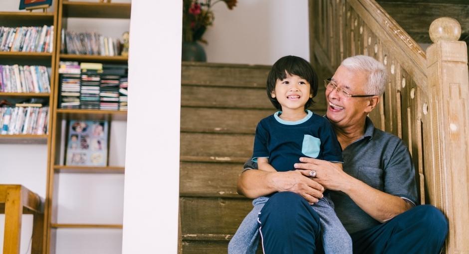 Grandparent and grandchild enjoying time together