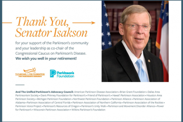 Thanks Senator Isakson